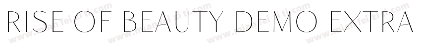 Rise of Beauty Demo Extra Bold字体转换